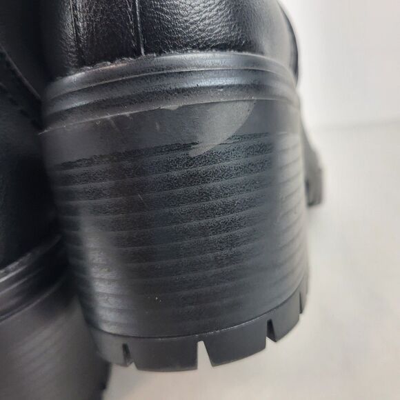 MIA Rusty Chelsea Pull On Lug Sole Booties Black Elastic Closure Size 11 - Picture 11 of 14